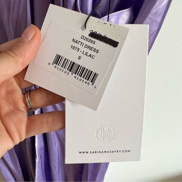 New Sabina Musayev Natti Midi Maxi Formal Bridesmaid Dress Lilac Open Back Mauve - Picture 14 of 14